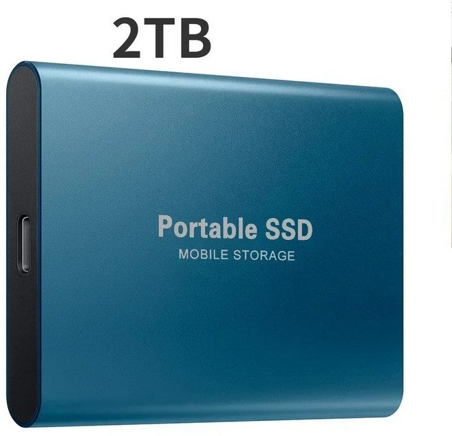 외장 SSD 1TB 2TB 고속 [노트북/데스크탑], 2TB 블루