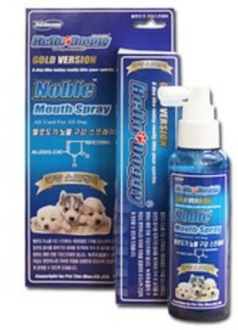헬로도기 노블 애견 구강 스프레이, 120ml, 2개