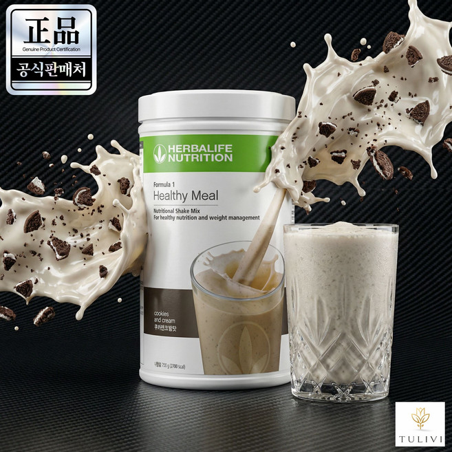 쿠키앤크림 라떼 파우더 단백질 쉐이크 홈카페용, 750g, 3개