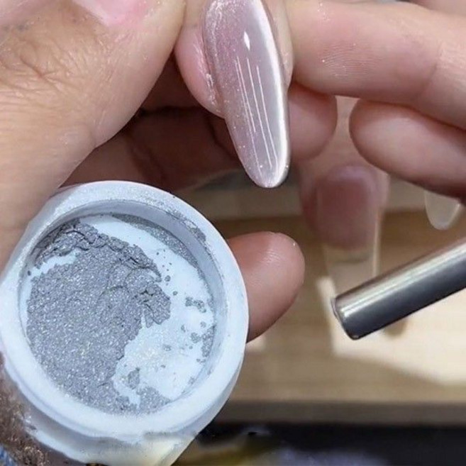 유리알 자석파우더 자석젤 마그넷 홀로그램 화이트 자석글리터 (Araium), 1