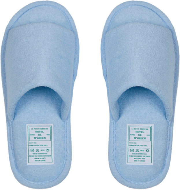 더블유그린 사뿐사뿐 워셔블 테리 실내화