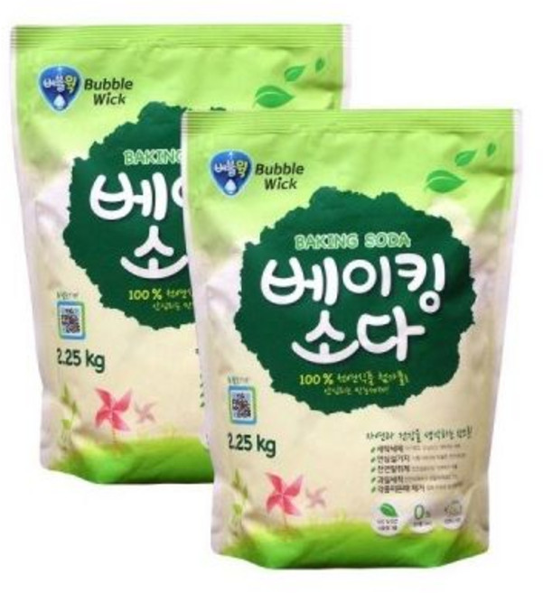 버블윅 다목적 세정제 베이킹소다 2.25kg 2개