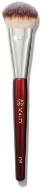 BK 뷰티 브러시 - 109 미니 컨투어 파운데이션 리퀴드 또는 크림 파운데이션용 페이스 브론저 블러셔 및 형광펜 메이크업, BK BEAUTY BRUSHES - 109 미니 컨투어 - 쿠팡
