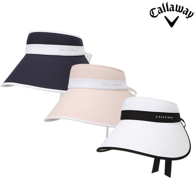 캘러웨이 2026 우먼스 뉴베리 바이저 여성용 골프모자, 화이트