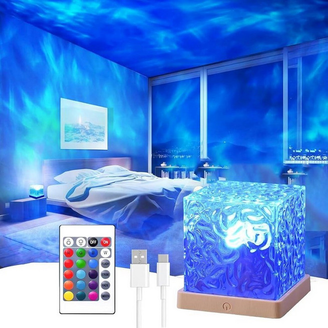 Growalleter Northern Lights 프로젝터 16가지 색상 충전식 오로라 조명 프로젝터 및 무드 조명 갤럭시 램프 침실용 앱 원격 야간 조명 십대 소녀 방, Purple