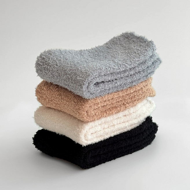 멜로디삭스 국산 수면양말 편하고 예쁜 롱 임산부 산모 긴 양털 보온 극세사 양말 m172