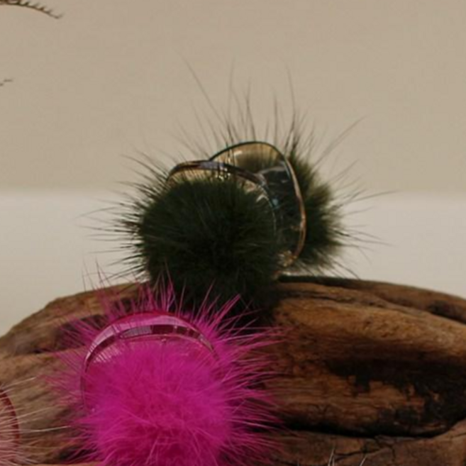 초콜리트쥬얼리 폼폼이 동글 송치 앞머리 고정 옆머리 반머리 미니 집게핀 9컬러