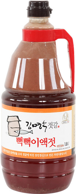 김명수젓갈 뻑뻑이액젓, 1개, 1.8L
