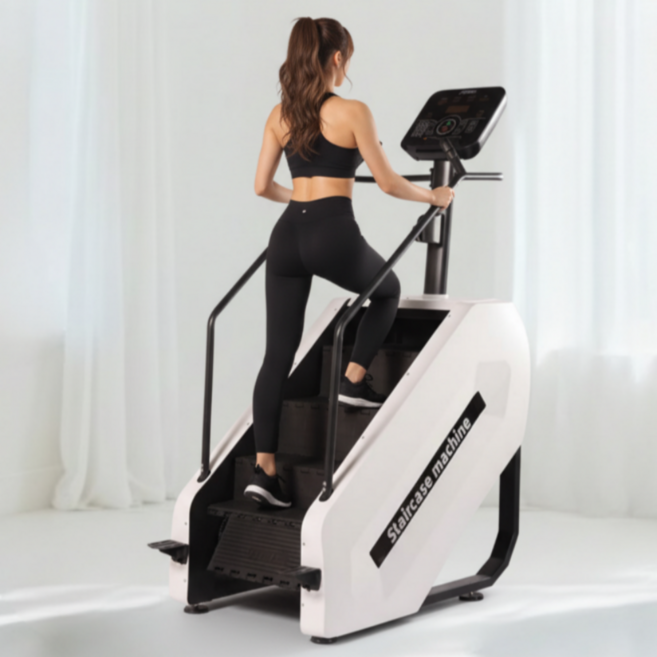 맥스코어 스텝밀 천국의계단 스테퍼 가정용 스탭퍼 운동기구 유산소운동 스텝퍼 홈트 계단오르기, 화이트