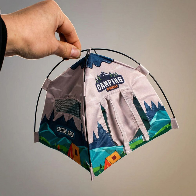 미니어처 캠핑 원터치 텐트 모형 장식 소품, 혼합