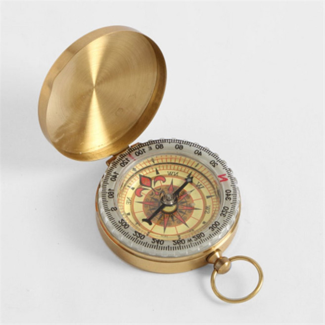 신라Pick 클래식 야광 나침반 휴대용나침반, 1개