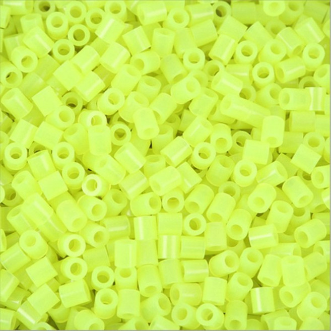 컬러비즈 펄러비즈 리필 5mm/50g 부자재 패키지 완벽구성, [선택2]야광컬러비즈_02-야광노랑/5mm_50g