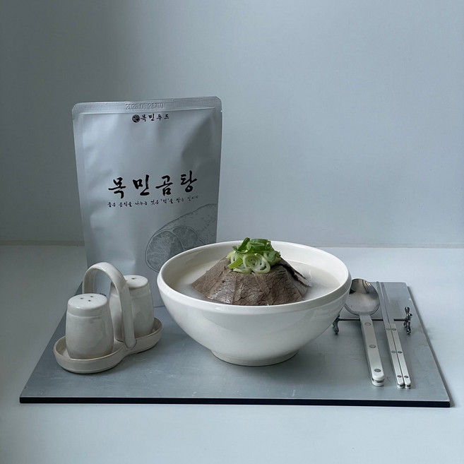 한우 우족으로 고아낸 사골 곰탕, 3개, 550g