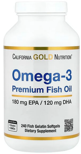 California Gold Nutrition 오메가-3 프리미엄 피쉬 오일 Omega-3 Premium Fish Oil 240정, 1개 - 쿠팡