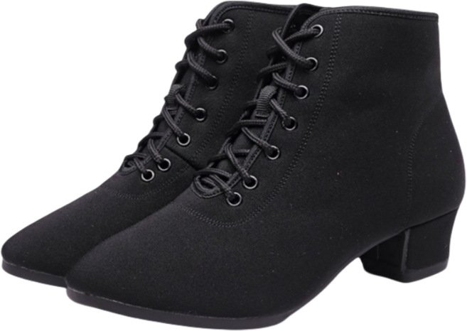 하이탑 옥스포드 댄스화 레드 블랙 투톤 러버솔, 235, 검은색