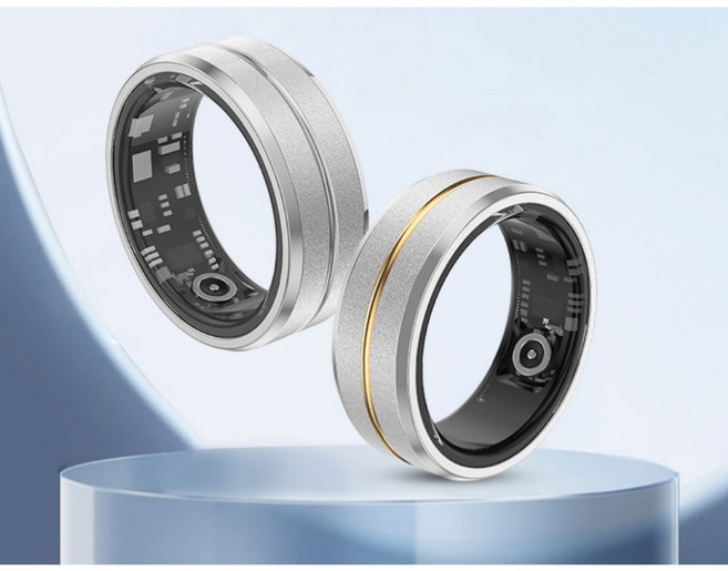 BLR-T3 智能心率監測戒指 健康睡眠管理 多種運動模式 計步器 遠程遙控拍照, 銀色11號, 1個