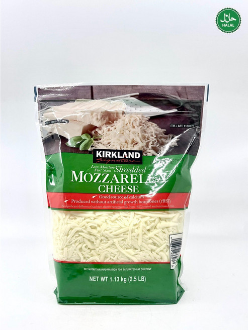 Kirkland Signature Mozzarela Shredded Cheese 커클랜드 시그니처 모짜렐라 슈레드 치즈, 1.13kg, 1개