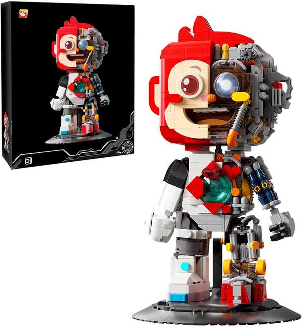 USA블럭 성인을 위한 BRICKKK Pantasy Astro Boy 조립 키트 가정이나 사무실을 창의적이고 멋진 수집용 및 디스플레이 모델 십대를 아이디어 생일 선물 또는 깜짝, [05] 원숭이 왕 에디션, 1개