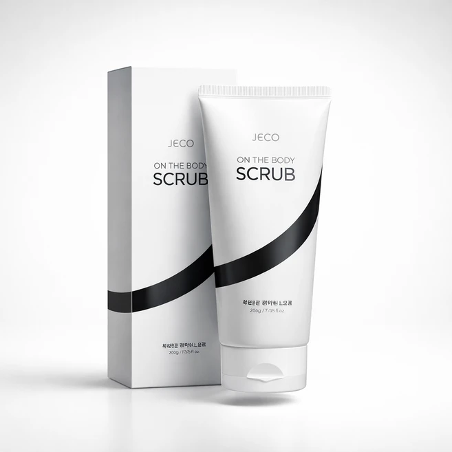 제이앤코 온더바디 스크럽 튜브형 왁싱후 바디각질제거제 인그로우헤어, 200g, 1개 - 쿠팡