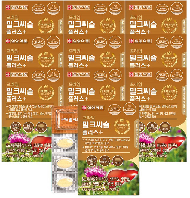 일양약품 프라임 밀크씨슬 플러스 30정, 10개, 27g