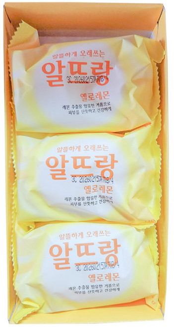 엘지 알뜨랑비누 옐로레몬 140g*3 x5개