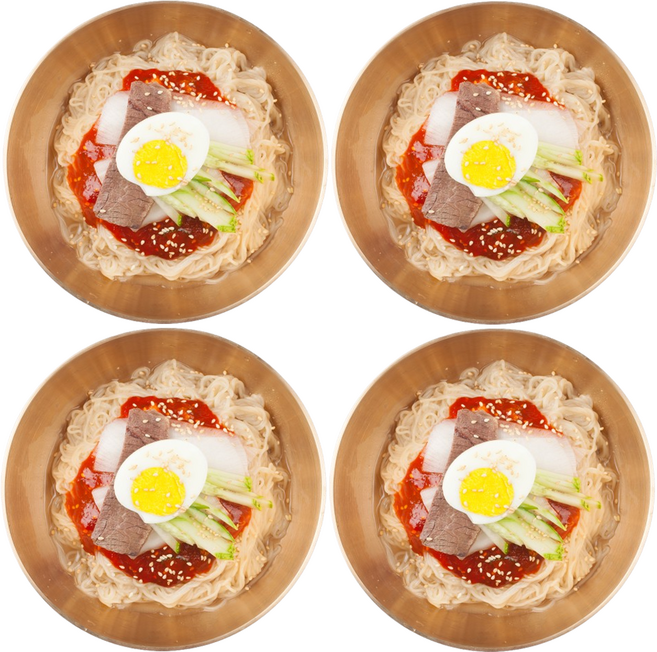 [억수로상회] 쌀로 만들어 속편한 냉면 (비냉 4개), 1세트, 960g