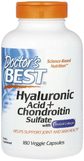 닥터스베스트 히알루론산 + 바이오셀 콜라겐 함유 콘드로이틴 황산염 180 식물성 캡슐, 180정, 1개 - 쿠팡