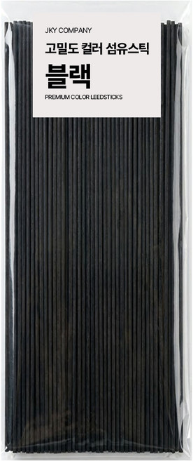 에테르나 프리미엄 고밀도 디퓨져 컬러 섬유스틱 4mm x 30cm, 100개입, 1개, 블랙