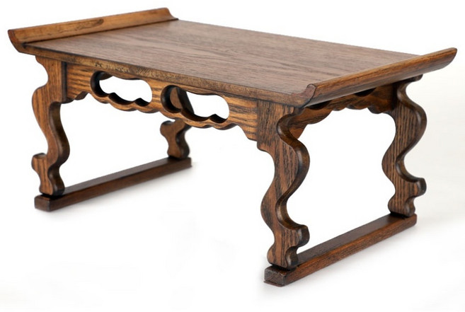 [딱다구리] 국내제작 옻칠소반 전통찻상 다과상, 브라운, 1개