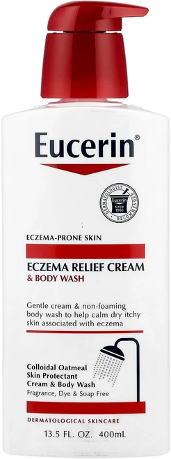 특별한효과 Eucerin 습진 완화 크림 바디 워시 400ml(13.5fl oz) 곧일시품절됩니다, Eucerin습진완화크림바디워시400ml135floz, 1개, 400ml - 쿠팡