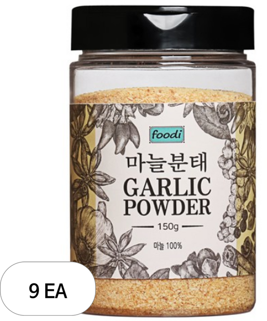 foodi 국내산 마늘분태, 150g, 9개