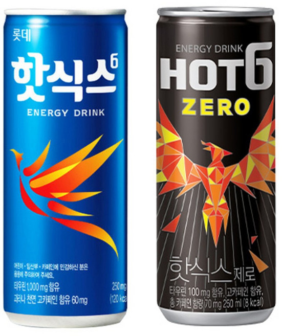 핫식스 250mlx30캔+핫식스 제로 250mlx30캔, 250mlx60캔, 250ml, 60개