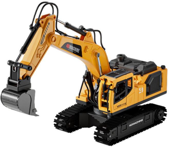 토요요 RC카 굴착기 장난감 2.4G 무선 포크레인 중장비 자동차 어린이 역할놀이 생일 선물 추천 RC-WJJ1, 1세트