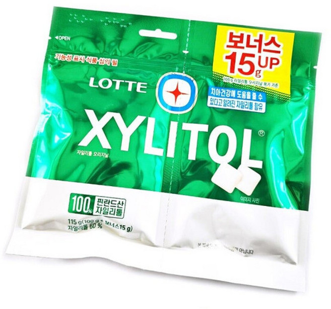 롯데 자일리톨 리필 오리지널 115g 10개