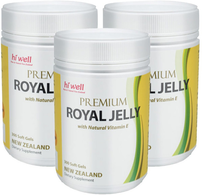 뉴질랜드 하이웰 프리미엄 비타민E 로얄젤리제품 300캡슐 3팩, 3개, 300정