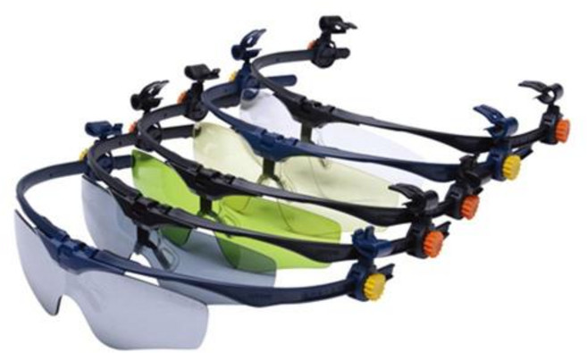 안전안경 A-645A 투명(안전모장착형-빗물받이형), 1개