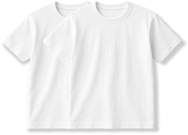 (1+1) 국산 30수 순면 무지 반팔티 기본 티셔츠