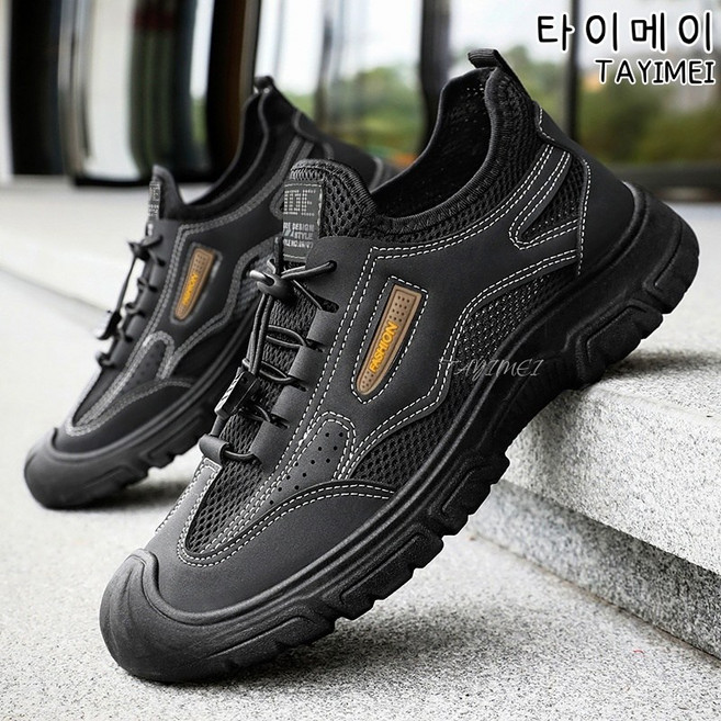 타이메이 남성 신발 캐주얼 신발 여름 얕은 입구 망면 등산화 도보 통기 단화 소프트 바닥 가벼운 남성 신발