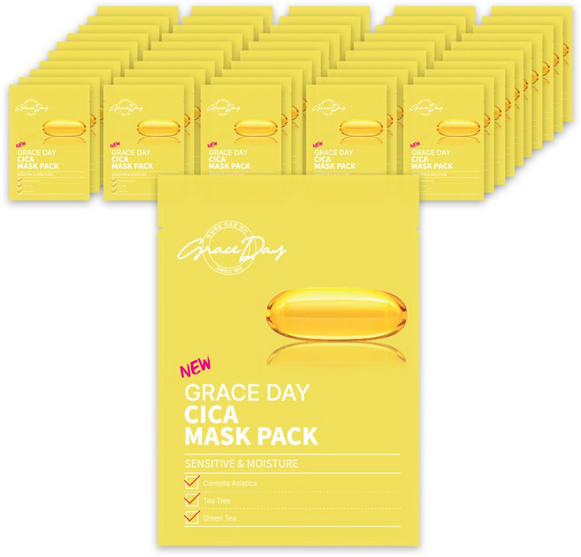 그레이스데이 시카 마스크팩, 50개입, 1개