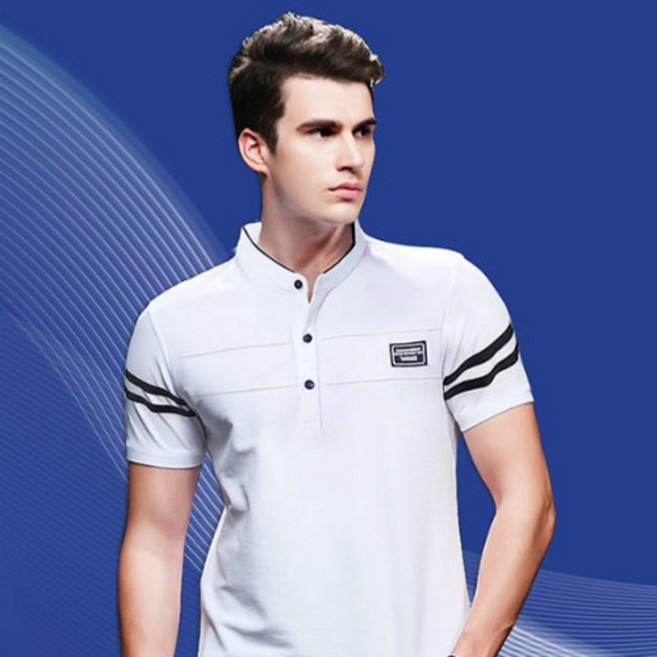 골프티 남자 운동 봄 여름 면 기본핏 카라넥 반팔