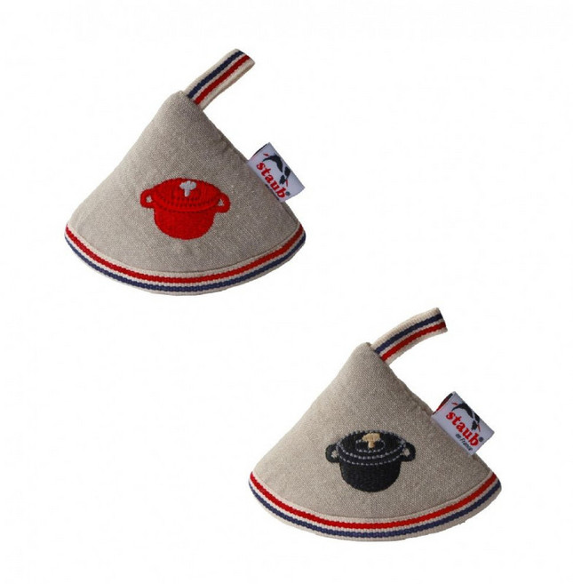 스타우브 Z1033-855 냄비장갑 주방장갑 2개세트, 1개, 블랙