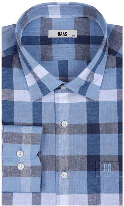 [DAKS] 닥스 26SS 린넨혼방 라지체크 셔츠 레귤러핏