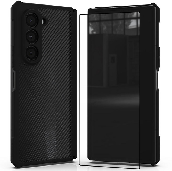 엑씨 갤럭시Z폴드6 파비스 힌지보호 후면 케이스 풀커버 전면액정 강화유리