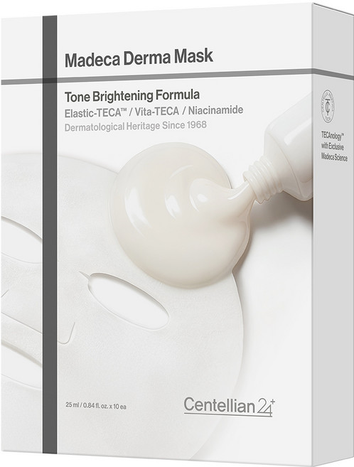 센텔리안24 마데카 더마 마스크 톤브라이트닝 포뮬러, 1개, 10개입