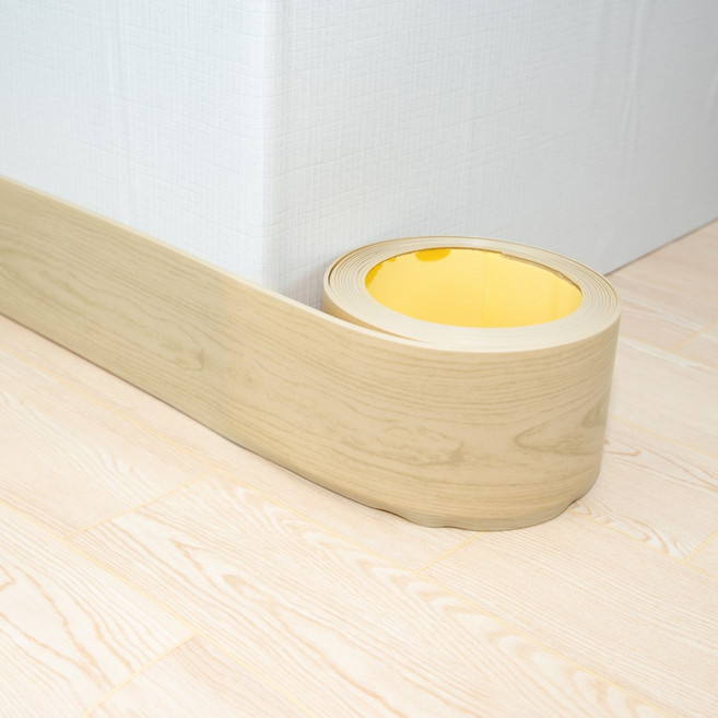 굽도리 걸레받이 띠벽지 시트지 테이프 노본 빅사이즈 광폭 10cm, 애쉬그레이(FC6106)