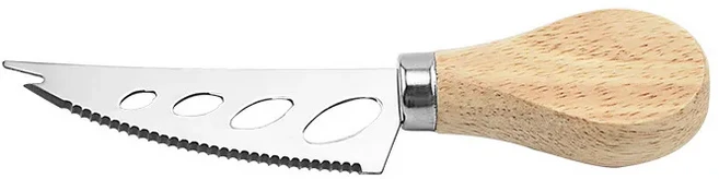 스테인레스 스틸 치즈 나이프 4종 세트 나무 손잡이 버터 피자 도구, 02 cheese knife