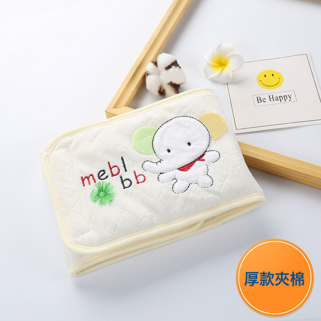 嬰兒護肚圍寶寶肚臍帶新生兒護臍帶圍肚子腹圍肚兜春秋冬兒童護肚, 1個, 6569-厚款黃色(L)