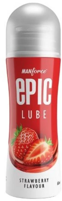 Epic Lube Strawberry Flavoured Lubrication Gel for Men & Women 60ml, 1개 - 쿠팡