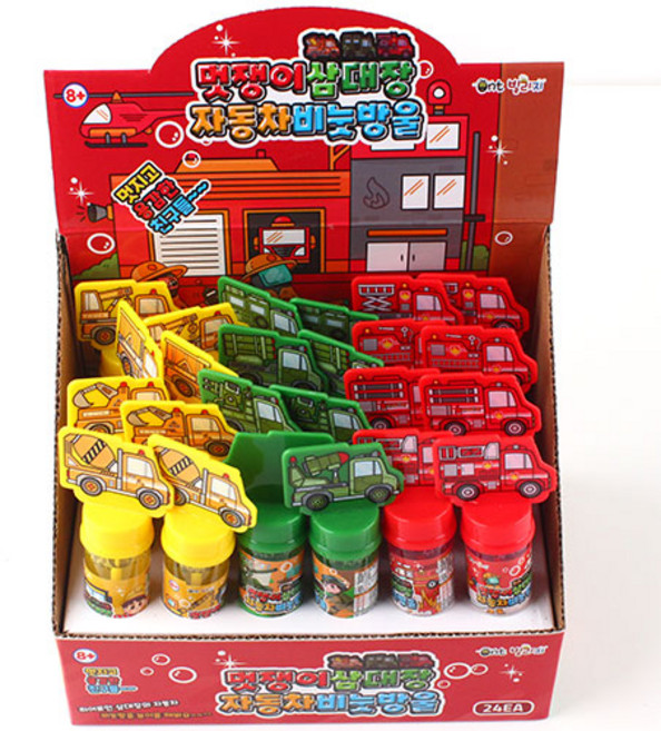 멋쟁이 자동차 비눗방울(24개입) Z7 hsm*5997oA, 혼합색상, 1개