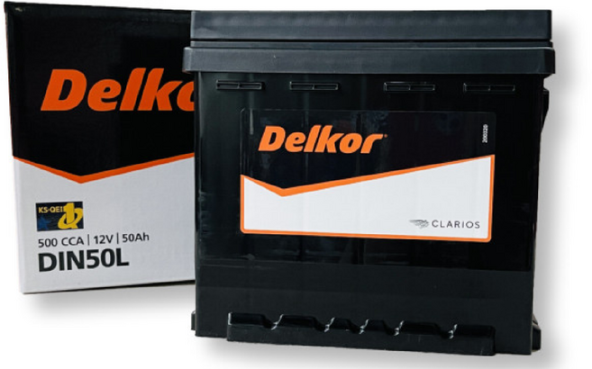 델코 DIN 50L 자동차 배터리 차량용 배터리 코로나EV 니로 스파크 티볼리(가솔린), 1개, 공구대여 O + 폐배터리반납 O
